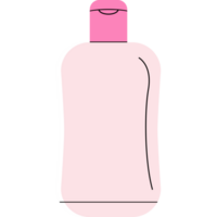 minimalistisch eben Stil Körper Lotion Flasche png transparent Hintergrund