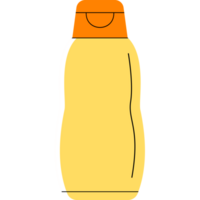 minimalista plano estilo cuerpo loción botella png transparente antecedentes