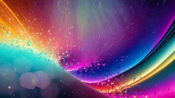 Ai generative, colorful abstract background with a bright light video