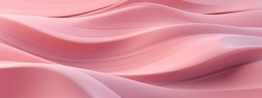 Abstract 3D visualization of a delicate pastel pink surface. AI generative. photo