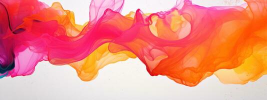 Vibrant alcohol ink painting showcasing a mesmerizing blend of colors. AI generative. photo