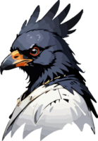 cuervo cabeza mascota png imagen ai generativo