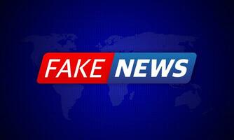 Breaking live stream fake news in abstract style on dark abstract background. Business design. Vector illustration.