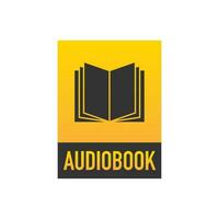 Audio book in flat style on white background. Vector isometric design