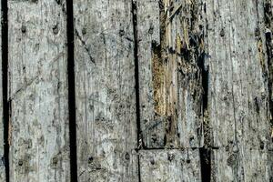 a close up of wooden planks photo