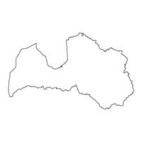 Latvia map icon vector