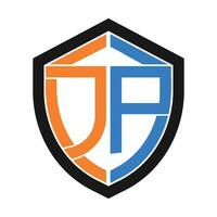 jp letter logo vector