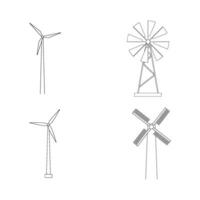 windmill icon vector