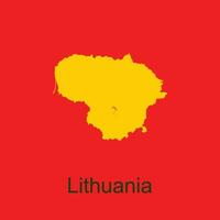 Lithuanian map icon vector