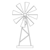 windmill icon vector