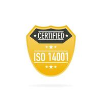 Certified gold seal isolated on white background. Vector illustration.