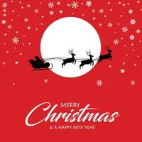 Merry Christmas Poster Design vector