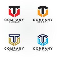 Letter T logo icon design template vector