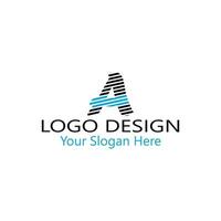 único lujo mínimo alfabeto letra un logo. minimalista Inglés letra un logo elementos. profesional empresa logo. sencillo un logotipo tipografía un logo diseño elemento. vector