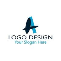 único lujo mínimo alfabeto letra un logo. minimalista Inglés letra un logo elementos. profesional empresa logo. sencillo un logotipo tipografía un logo diseño elemento. vector