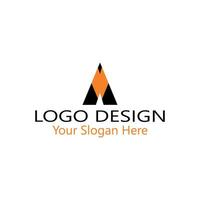 único lujo mínimo alfabeto letra un logo. minimalista Inglés letra un logo elementos. profesional empresa logo. sencillo un logotipo tipografía un logo diseño elemento. vector