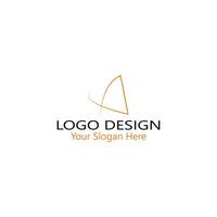 unique luxury minimal alphabet letter A logo. minimalist english letter A logo elements. professional company logo. simple a logotype. typography a Logo Design Element. vector