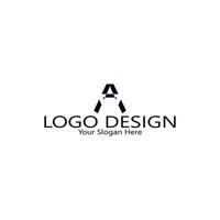 único lujo mínimo alfabeto letra un logo. minimalista Inglés letra un logo elementos. profesional empresa logo. sencillo un logotipo tipografía un logo diseño elemento. vector