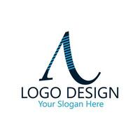 único lujo mínimo alfabeto letra un logo. minimalista Inglés letra un logo elementos. profesional empresa logo. sencillo un logotipo tipografía un logo diseño elemento. vector