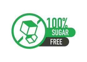 Flat icon with lactose gluten gmo sugar free. Organic signs. Vector illustration.