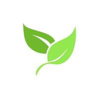 Logos of green leaf ecology nature element vector icon