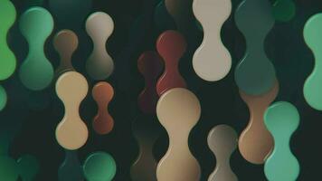 Colorful shiny blob shapes abstract motion background animation. Full HD and looping. video