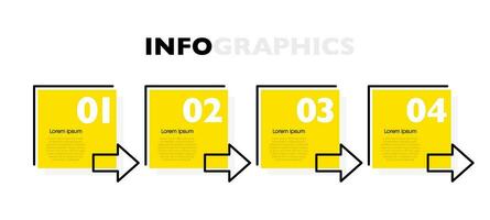 Business infographic, data visualization. Square frame. Simple infographic design template. Vector illustration.