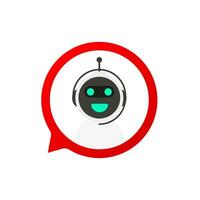 Chatbot icon concept, chat bot or chatterbot. Robot Virtual Assistance Of Website Or Mobile Applications vector