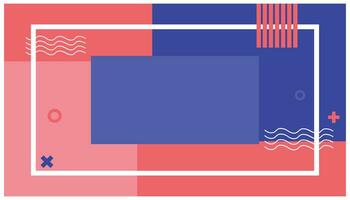 abstract geometric background with a combination of blue and pink with a flat pattern. Unique background illustrations for various idealistic and non-idealistic designs vector
