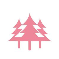 Pine tree icon vector isolated on white background for your web and mobile app design, Pine tree logo concept