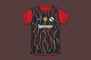 Sport jersey design fabric textile for sublimation vector