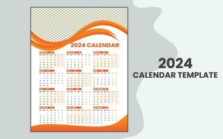 creative and simple calendar template design. vector