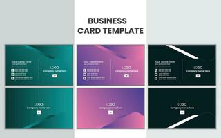 creative and simple business card template design. vector