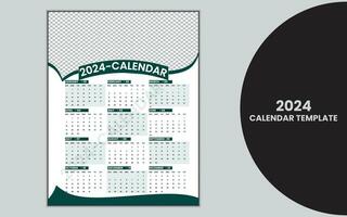 creativo y sencillo calendario modelo diseño. vector