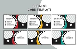 creative and simple business card template design. vector