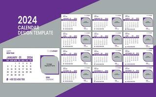 sencillo calendario diseño modelo. vector