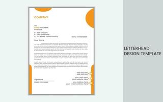 simple letterhead template design. vector