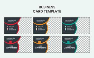 creative and simple business card template design. vector