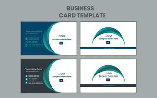 creative and simple business card template design. vector