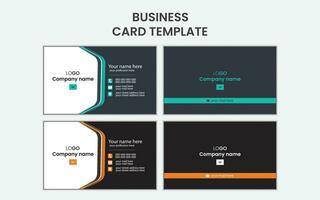 creative and simple business card template design. vector