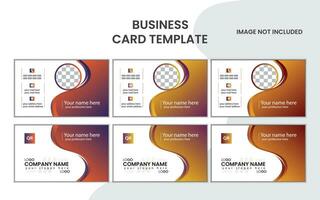 Creative and simple business card design template. vector