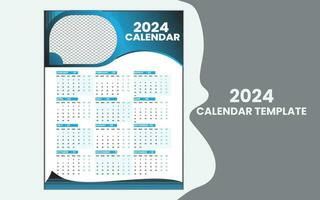 creative and simple calendar template design. vector