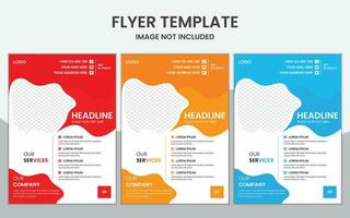 Creative and simple flyer template design. vector