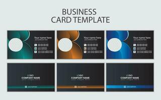 creative and simple business card template design. vector