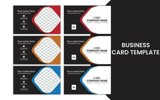 creative and simple business card template design. vector