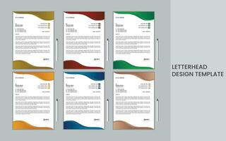 simple letterhead template design. vector