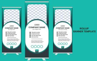 simple rollup banner design. vector