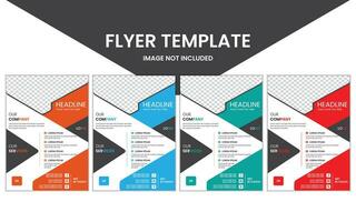 Creative and simple flyer template design. vector