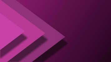 Geometric shape with shadow purple color animation video