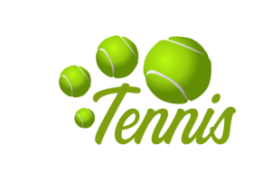 Tennis Design mit transparent Hintergrund png